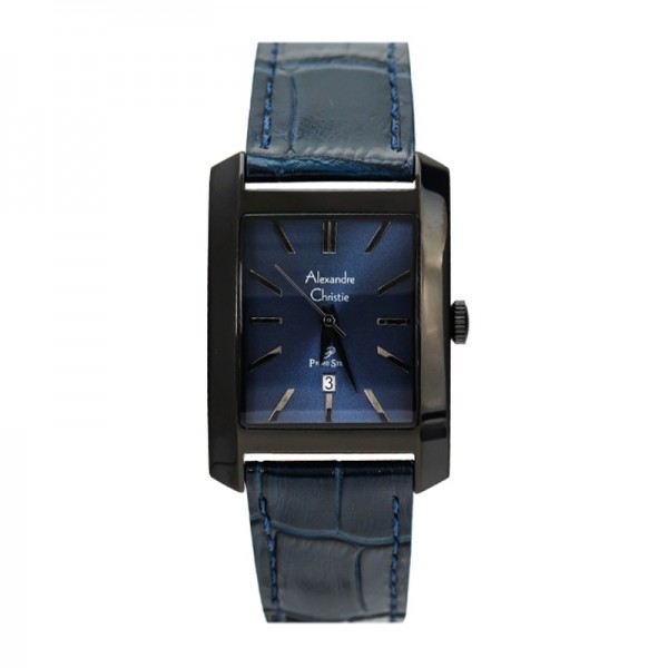 Alexandre Christie AC 1022 Black Blue Leather Lady MDLIPBU